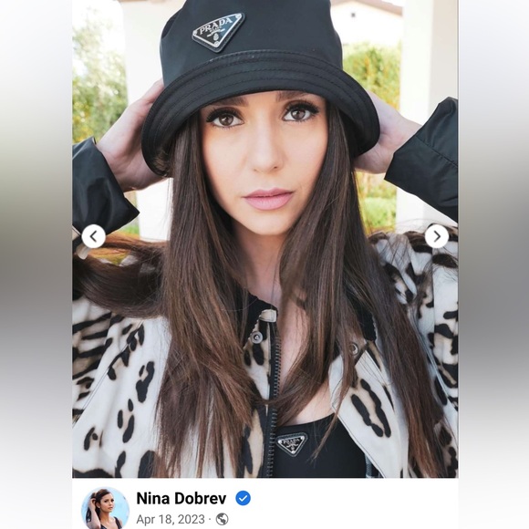 Prada: Triangle Logo Re-Nylon Edition Bucket Hat - Picture 8 of 17